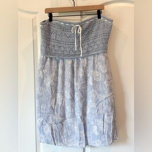 Hollister Crochet Top Floral Mini Dress